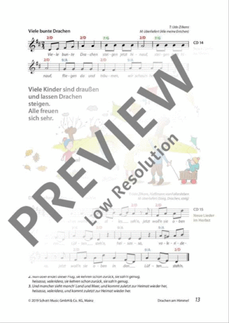 Mini-Musicals und Erzähltheater über Herbst und Weihnachten Guitar scores gallery preview page 14