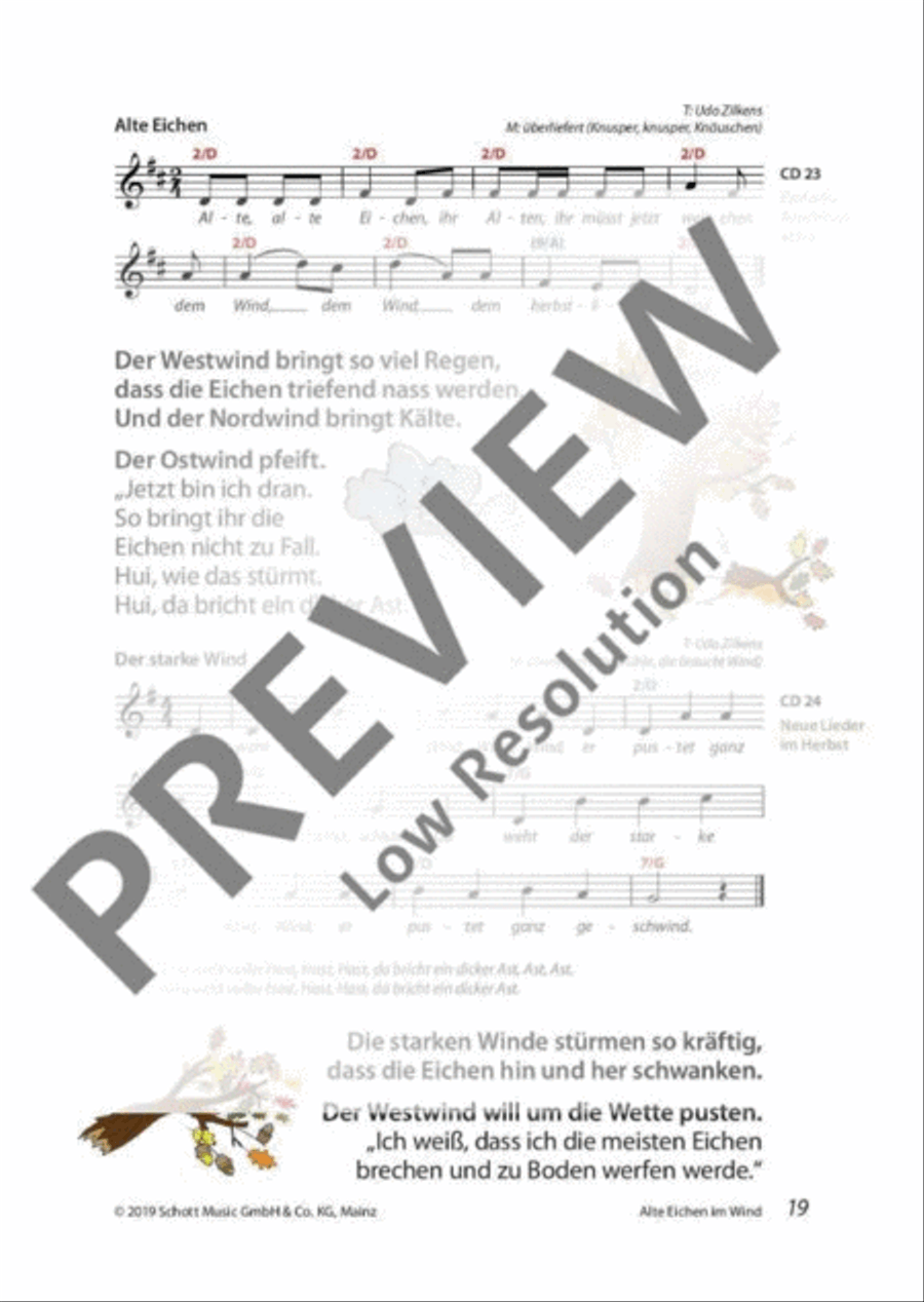Mini-Musicals und Erzähltheater über Herbst und Weihnachten Guitar scores gallery preview page 20