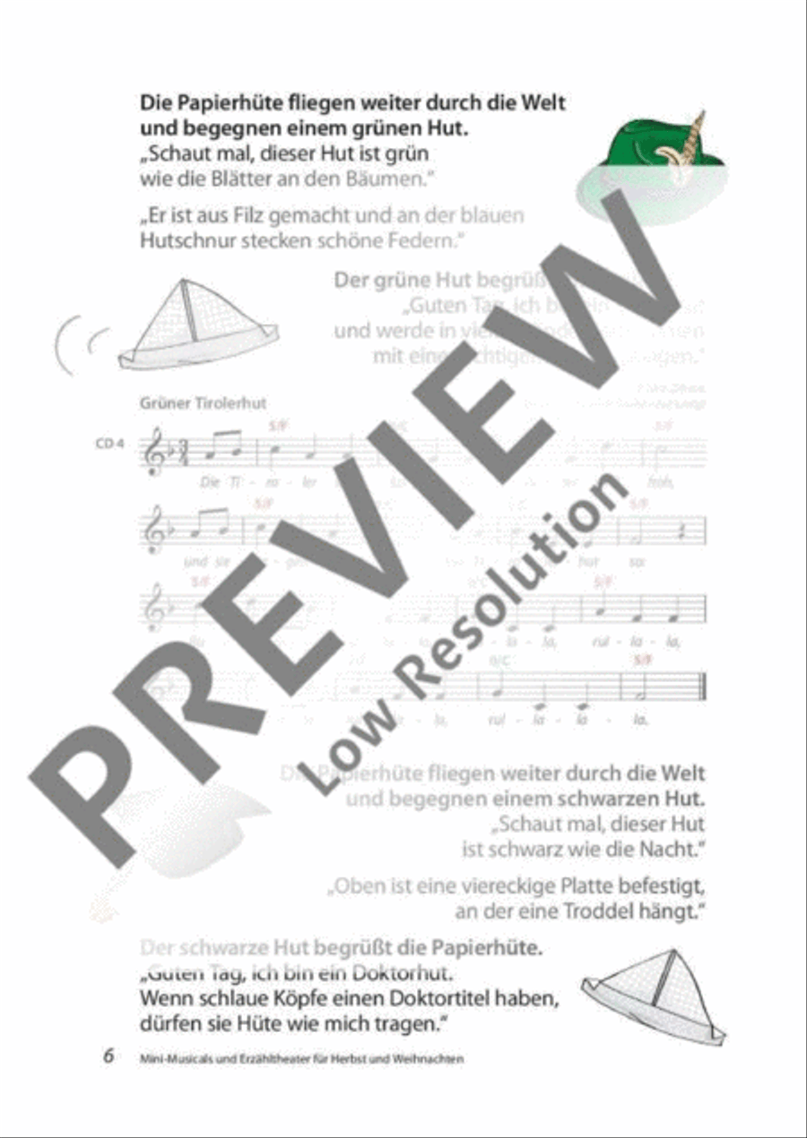 Mini-Musicals und Erzähltheater über Herbst und Weihnachten Guitar scores gallery preview page 7