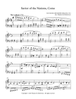 Savior of the Nations, Come - Piano Solo