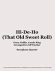 Hi-de-ho (that Old Sweet Roll)