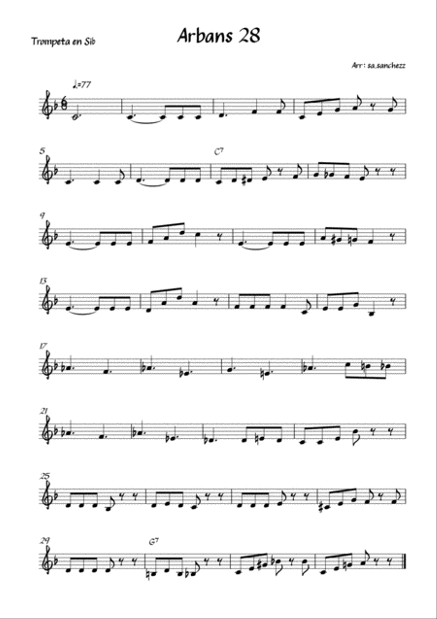 Arbans Lesson 28 Arbans Lesson 28 Small Ensemble scores gallery preview page 2