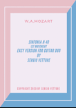 w.a.mozart symphonie n 40-1st movement-easy version for guitar duet