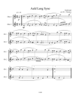 Auld Lang Syne (Oboe Duet)