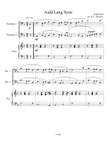 Auld Lang Syne (trombone duet) with optional piano accompaniment