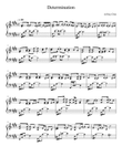 Determination - Piano Solo