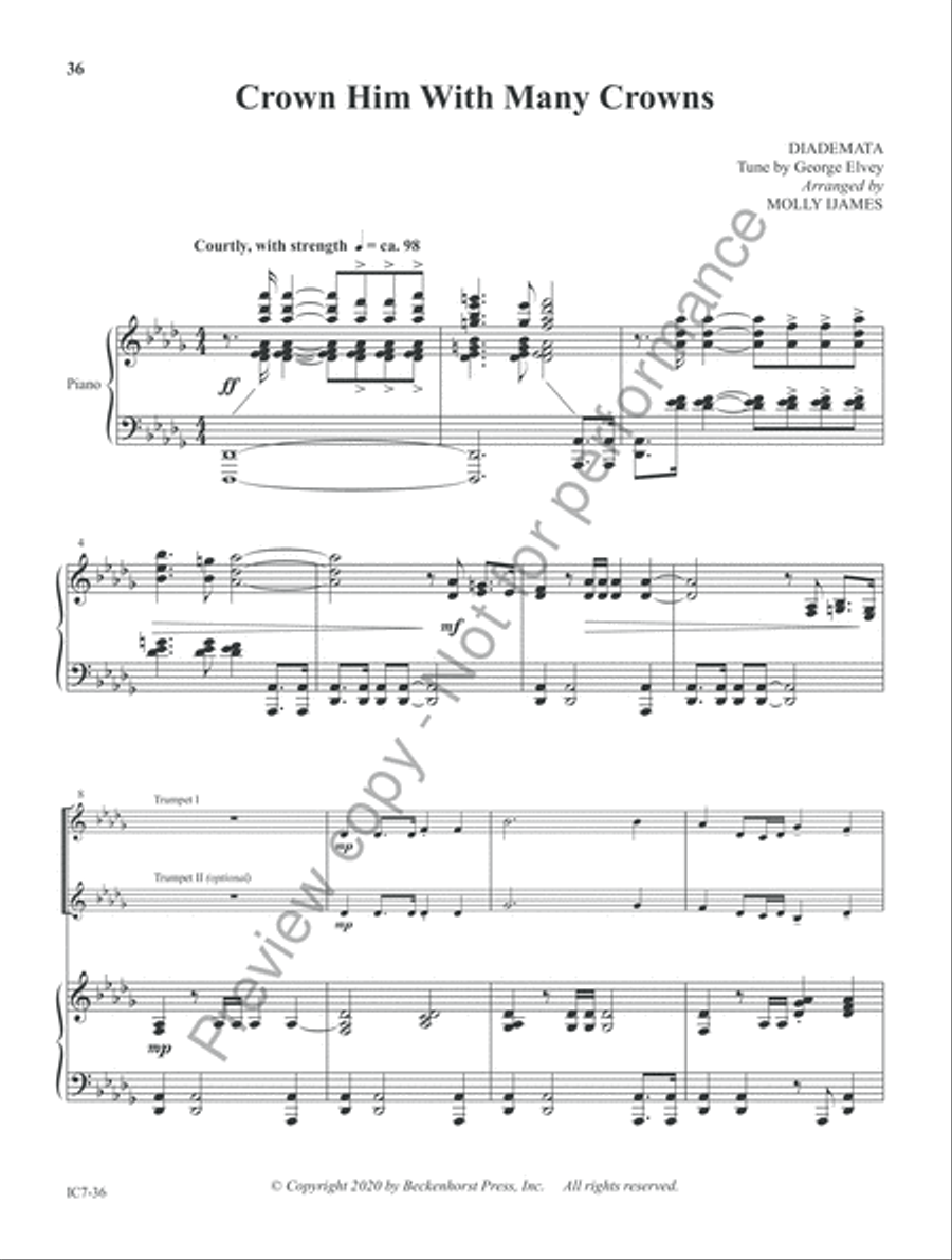 Instrumental Worship Volume 2 - Treble Bb/F B-Flat Instrument scores gallery preview page 16