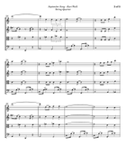 September Song String Quartet scores gallery preview page 3