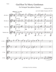 God Rest Ye Merry Gentlemen for Swinging' Saxes
