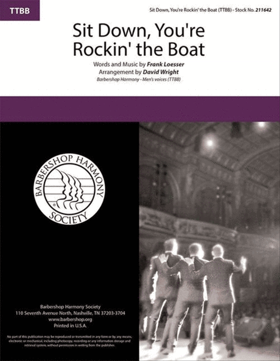 Sit Down, You're Rockin' the Boat TTBB scores gallery preview page 2