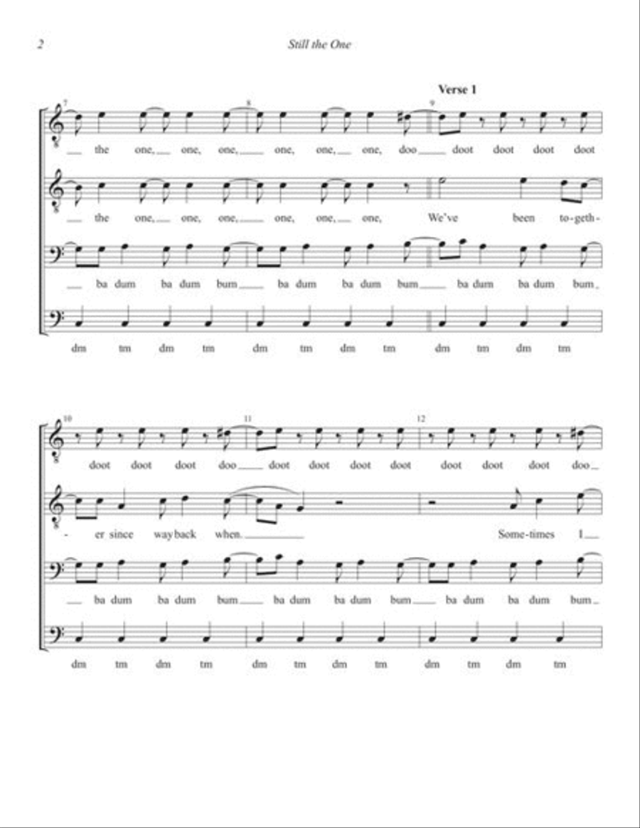 Still the One Still the One TTBB scores gallery preview page 4