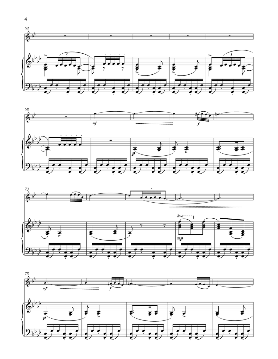 Arabian Dance (Coffee), Op. 71a (from The Nutcracker) Trumpet Solo scores gallery preview page 4