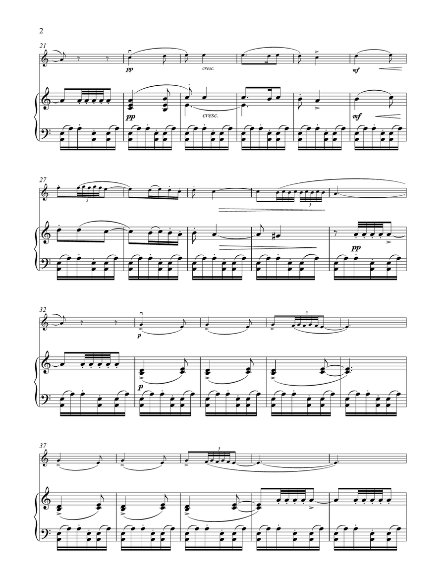 Arabian Dance (Coffee), Op. 71a (from The Nutcracker) Violin Solo scores gallery preview page 2