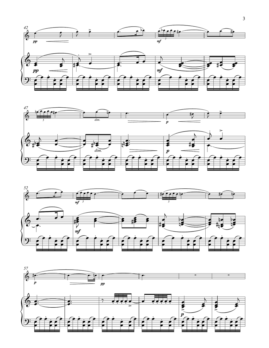 Arabian Dance (Coffee), Op. 71a (from The Nutcracker) Violin Solo scores gallery preview page 3