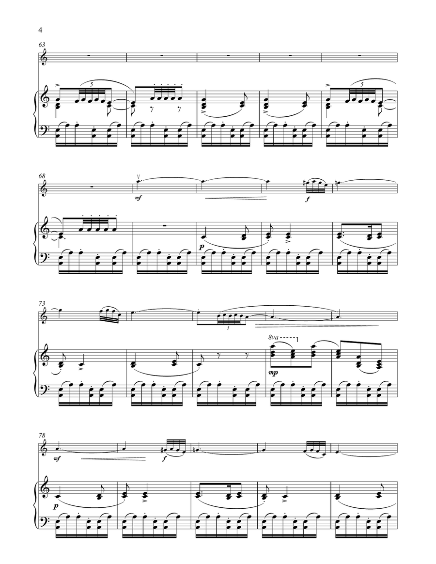 Arabian Dance (Coffee), Op. 71a (from The Nutcracker) Violin Solo scores gallery preview page 4