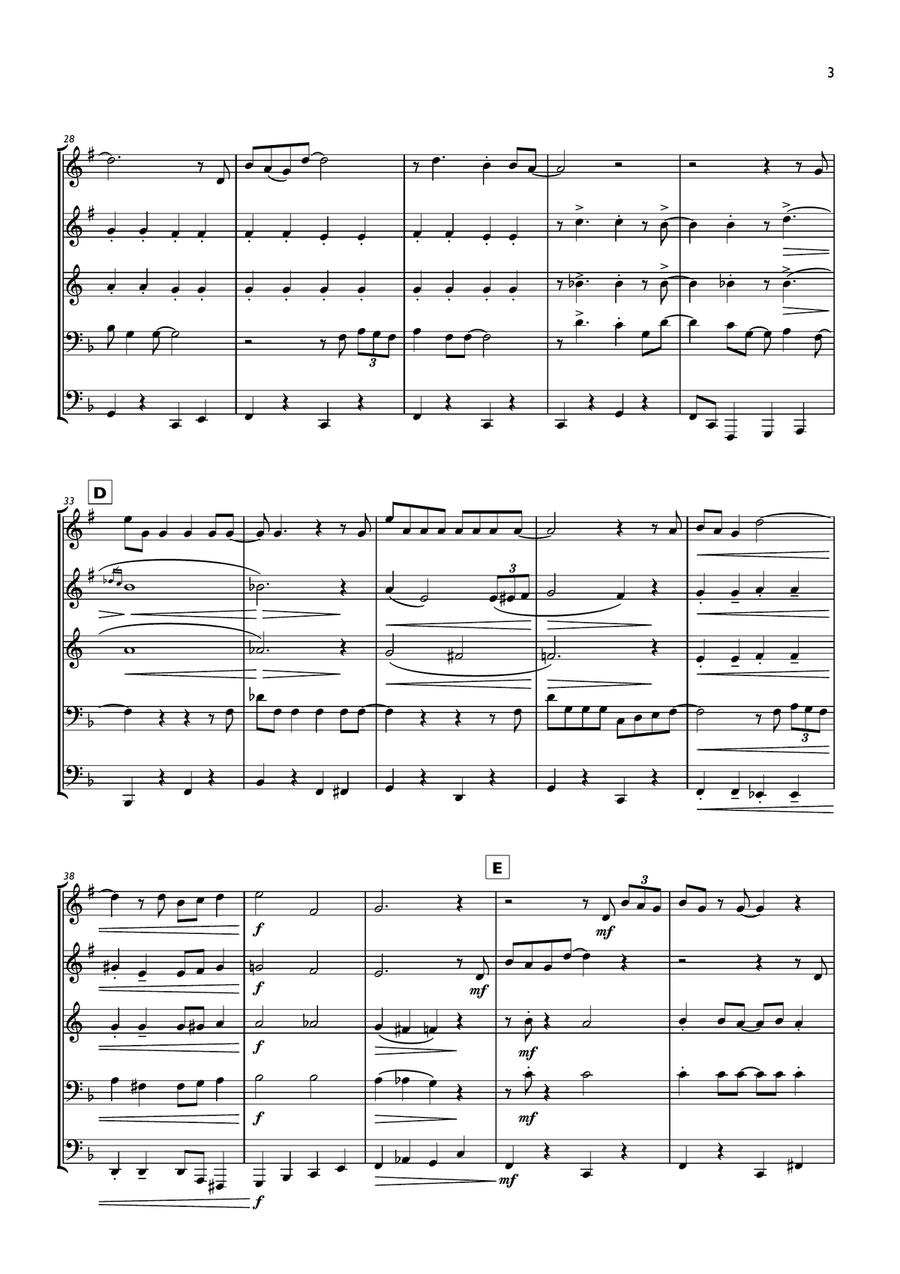 Baby, It's Cold Outside Baby, It's Cold Outside Brass Ensemble scores gallery preview page 3