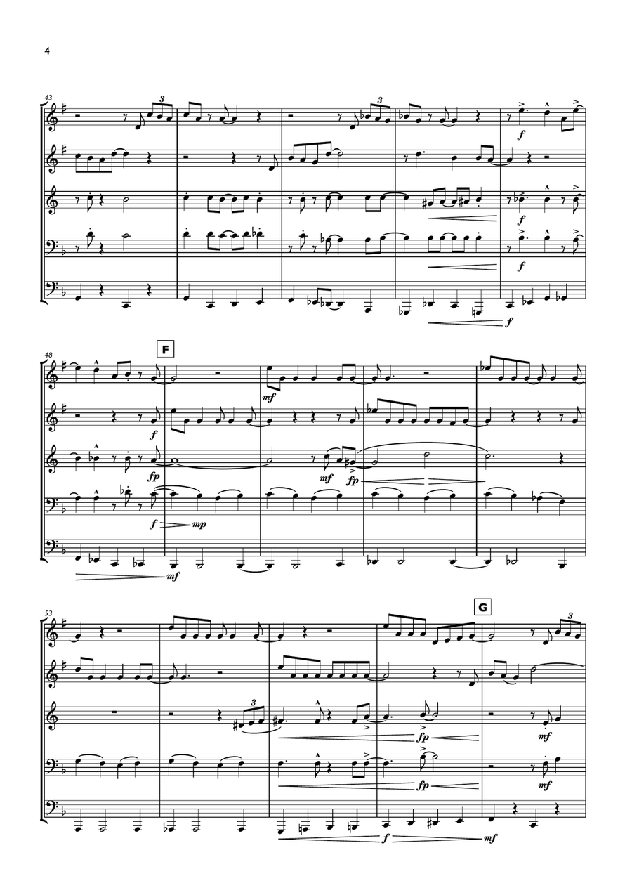 Baby, It's Cold Outside Baby, It's Cold Outside Brass Ensemble scores gallery preview page 4