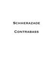 Scheherazade arranged for flute, harp and string quintet - Bass Part