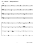 We Wish You A Merry Christmas for Cello Quartet