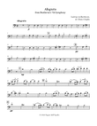 Allegretto from 7th Symphony for cello and piano