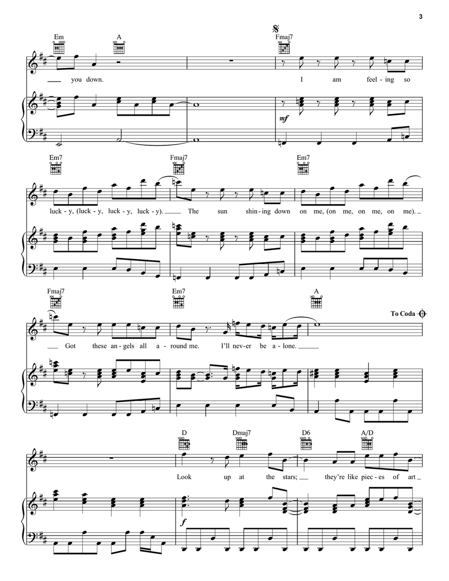 Look Up At The Stars Look Up At The Stars Piano, Vocal, Guitar scores gallery preview page 3