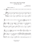 Jesus, Jesus, Rest Your Head (Violin-Piano)