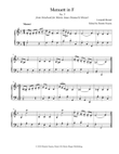 Menuett in F, No. 5 from Notebook for Maria Anna (Nannerl) Mozart