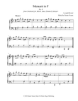 Menuett in F, No. 6 from Notebook for Maria Anna (Nannerl) Mozart