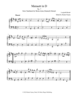 Menuett in D, No. 7 from Notebook for Maria Anna (Nannerl) Mozart