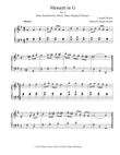 Menuett in G, No. 4 from Notebook for Maria Anna (Nannerl) Mozart