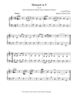 Menuett in F, No. 8 from Notebook for Maria Anna (Nannerl) Mozart