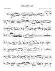 Concert Etude from 1948 by Alexander Goedicke transcribed for bass trombone and piano