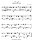 Auld Lang Syne - piano solo