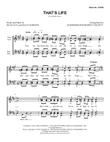 That's Life (arr. Barbershop Harmony Society)