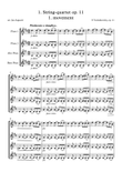 Tschaikowsky 1. stringquartet 1. mov. for flute quartet
