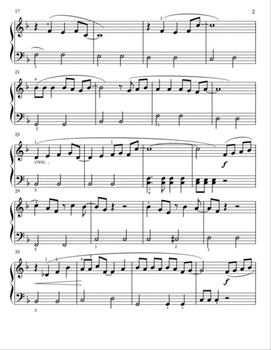 My Neighbor Totoro Easy Piano scores gallery preview page 2