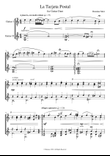 La Tarjeta Postal for Guitar Duet