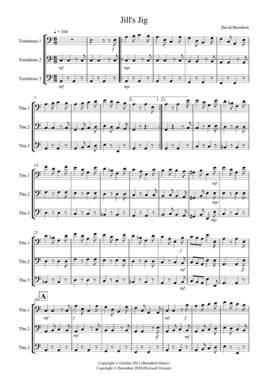 Jill's Jig for Trombone Trio