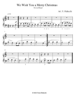 We Wish You A Merry Christmas (Piano Solo Left Hand Only Arrangement)