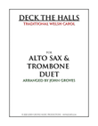 Deck The Halls - Alto Sax & Trombone Duet