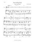 Fire In My Soul Piano and Voice in D Minor