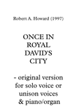 Once in Royal David's City (Easy unison/solo version)