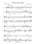Goodbye Mister Spock for alto and guitar