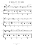 Schubert 6 German Dances for Viola and Piano