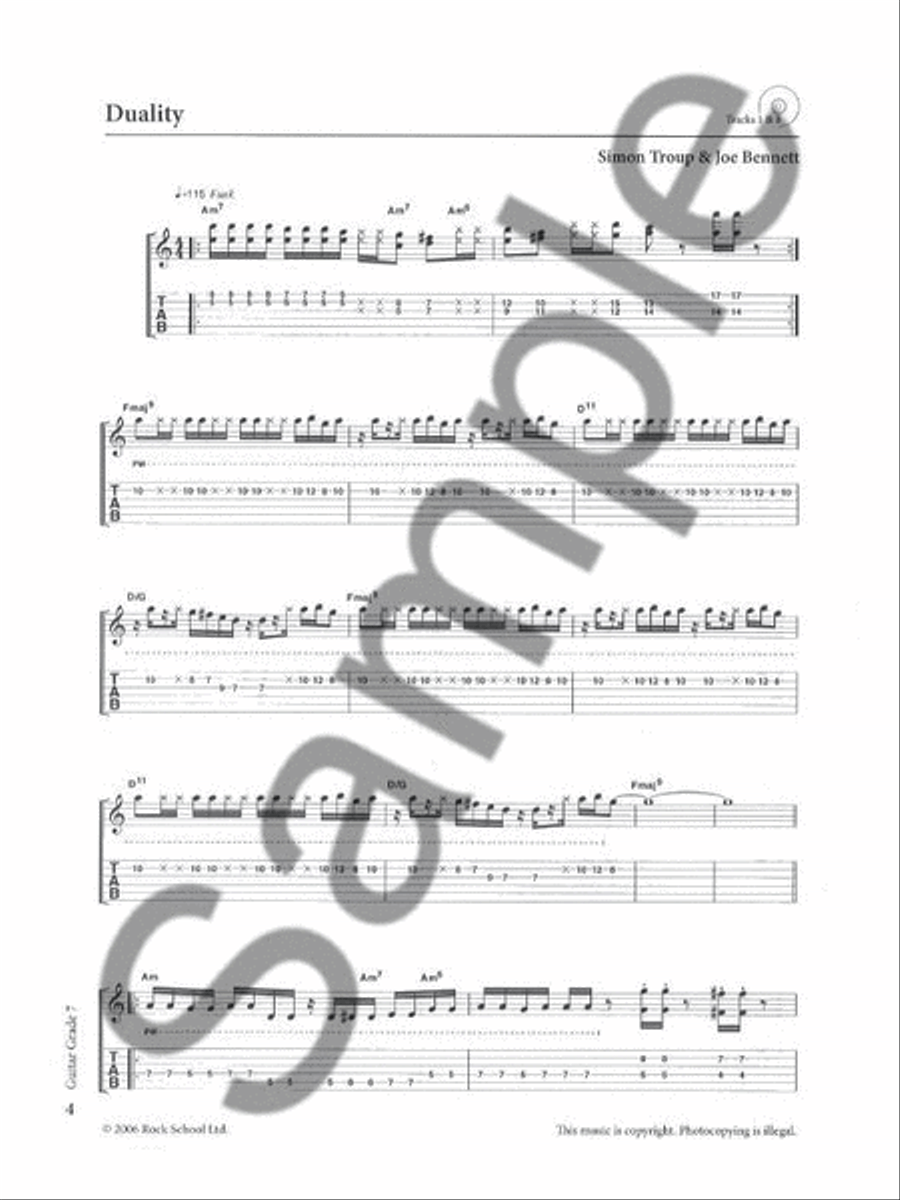 Rockschool Guitar Grade 7 (2006-2012) Guitar scores gallery preview page 2