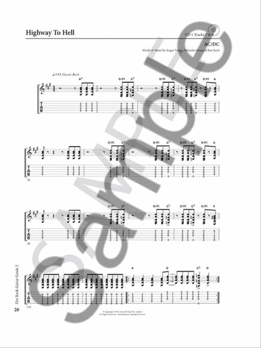 Rockschool Guitar Hot Rock Grade 2 CD scores gallery preview page 3