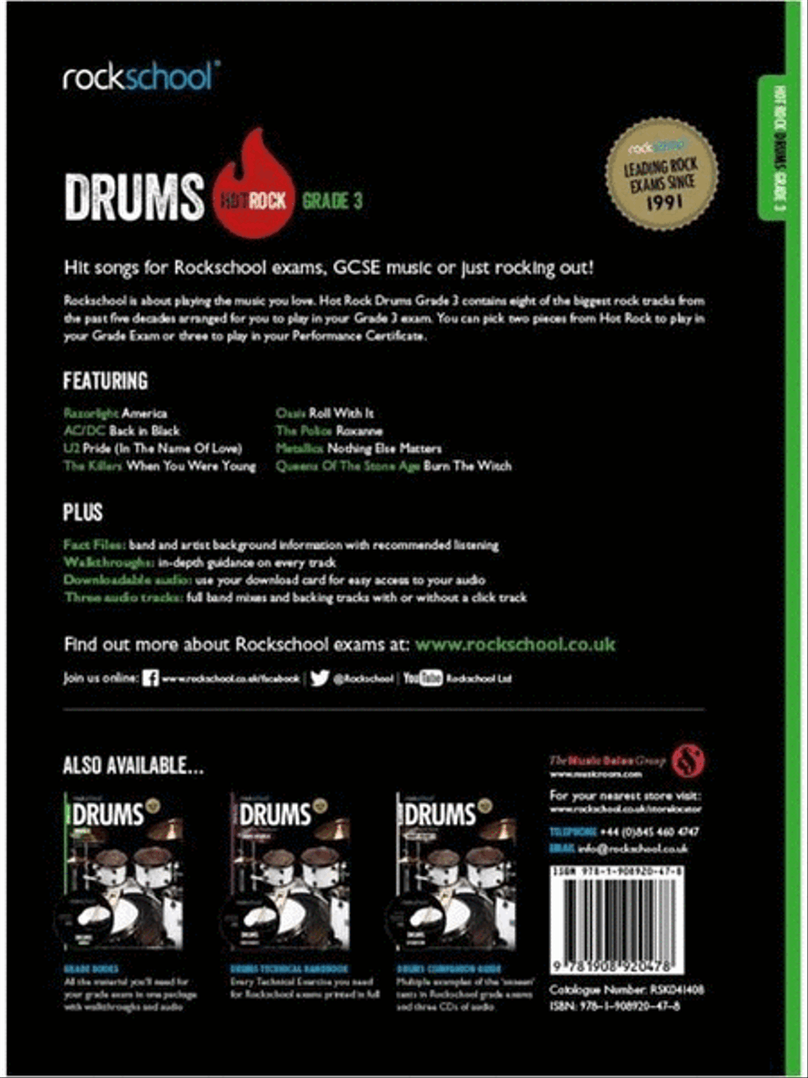Rockschool: Hot Rock Drums - Grade 3 Drums scores gallery preview page 2