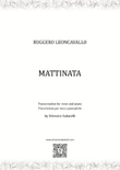 Mattinata - Ruggero Leoncavallo