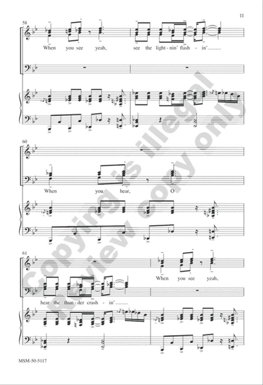 I'll Fly Away (Choral Score) Divisi scores gallery preview page 11