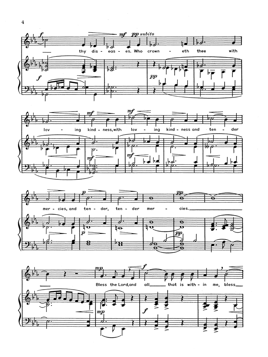 Bless the Lord, O My Soul Low Voice scores gallery preview page 3